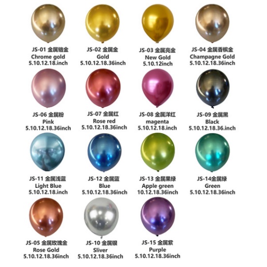 วิธีการอนุมัติสีลูกโป่งยางเมทัลลิกสำหรับการสั่งซื้อซ้ำ