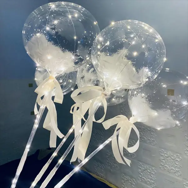 ลูกโป่ง LED Bobo ไส้ขนนก