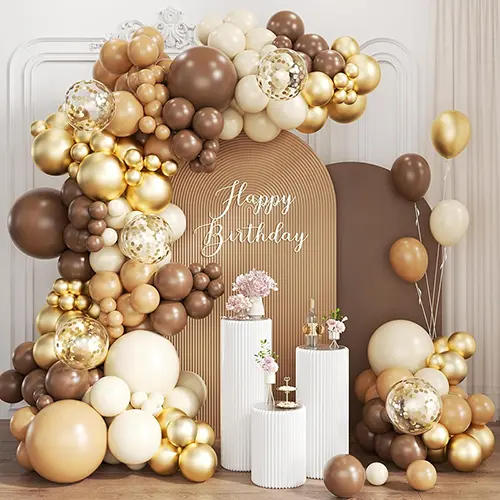 ชุดซุ้มลูกโป่งสีอูฐ