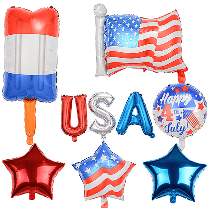 สุขสันต์วันที่ 4 กรกฎาคมบอลลูน