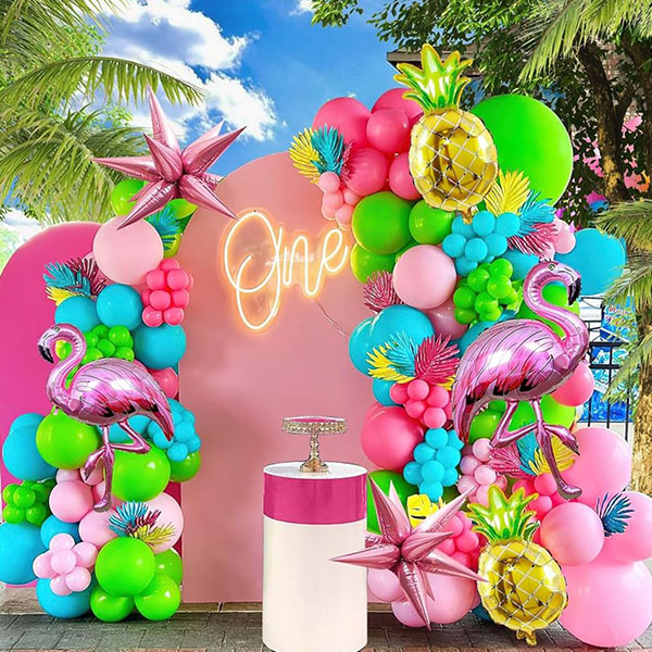 ชุดพวงมาลัยลูกโป่งธีมฮาวาย