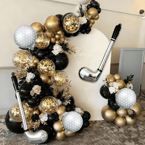 รูในชุดพวงมาลัยบอลลูนหนึ่งชุด