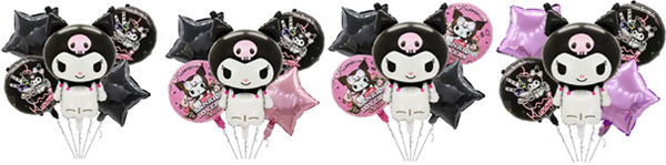 Kuromi foil balloon kit