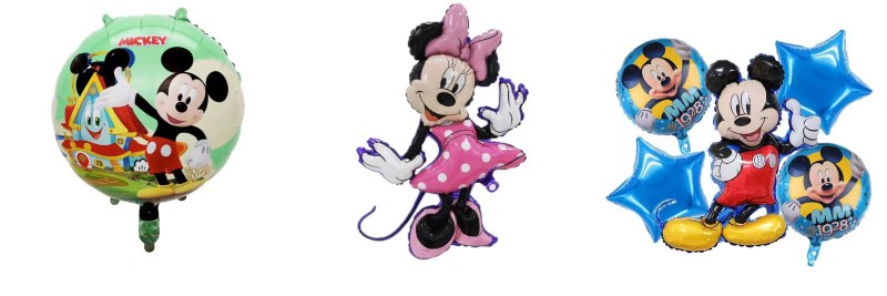 Mickey and Minnie Foil Balloons