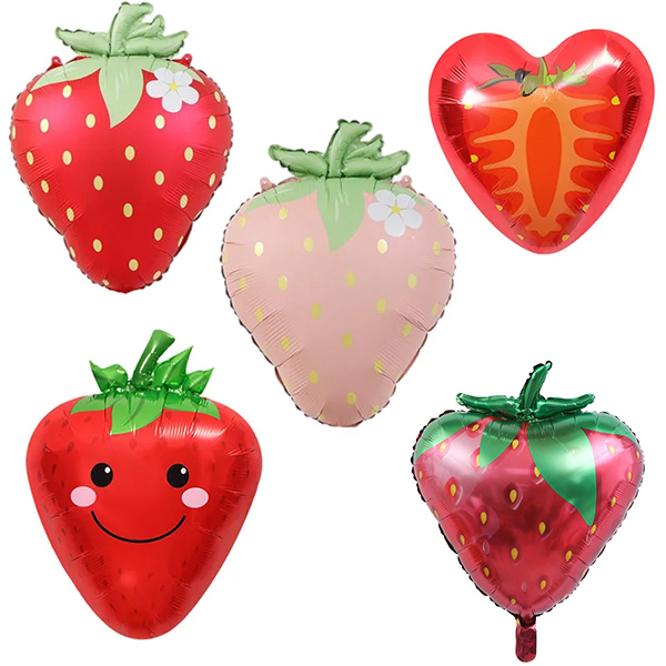 ลูกโป่งฟอยล์สตรอเบอร์รี่